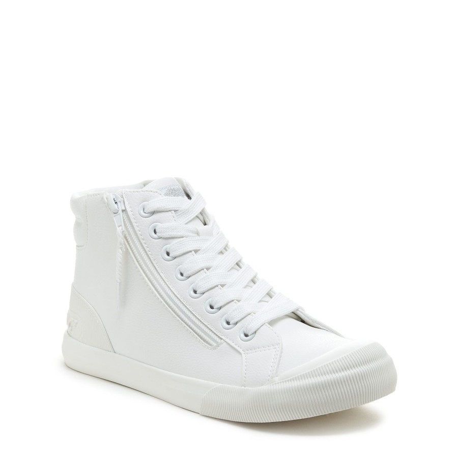 Sneakers Rocket Dog | Women'S Jazzin Sport White High-Top Sneakers: Be Unstoppable!