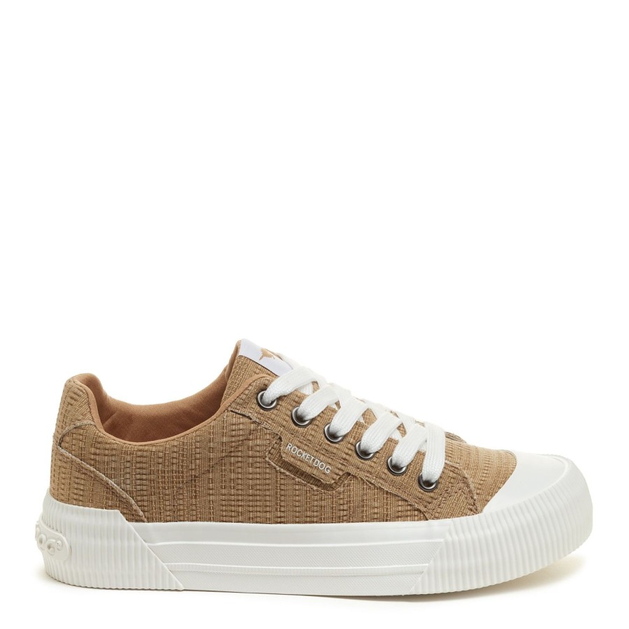 Sneakers Rocket Dog | Step Into Comfort With Rocket Dog Cheery Textured Tan Sneakers