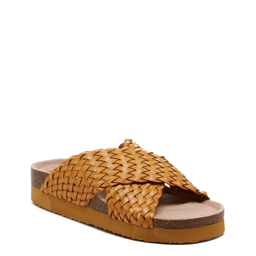 Sandals Rocket Dog | Antic Cognac Woven Crisscross Women'S Sandal