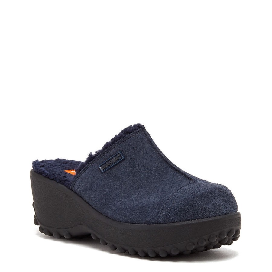 Casuals Rocket Dog | Fran Navy Suede Clog