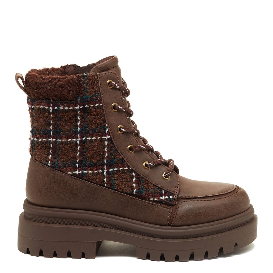 Boots Rocket Dog | Desmond Women'S Brown Lug Ankle Boot By Rocket Dog