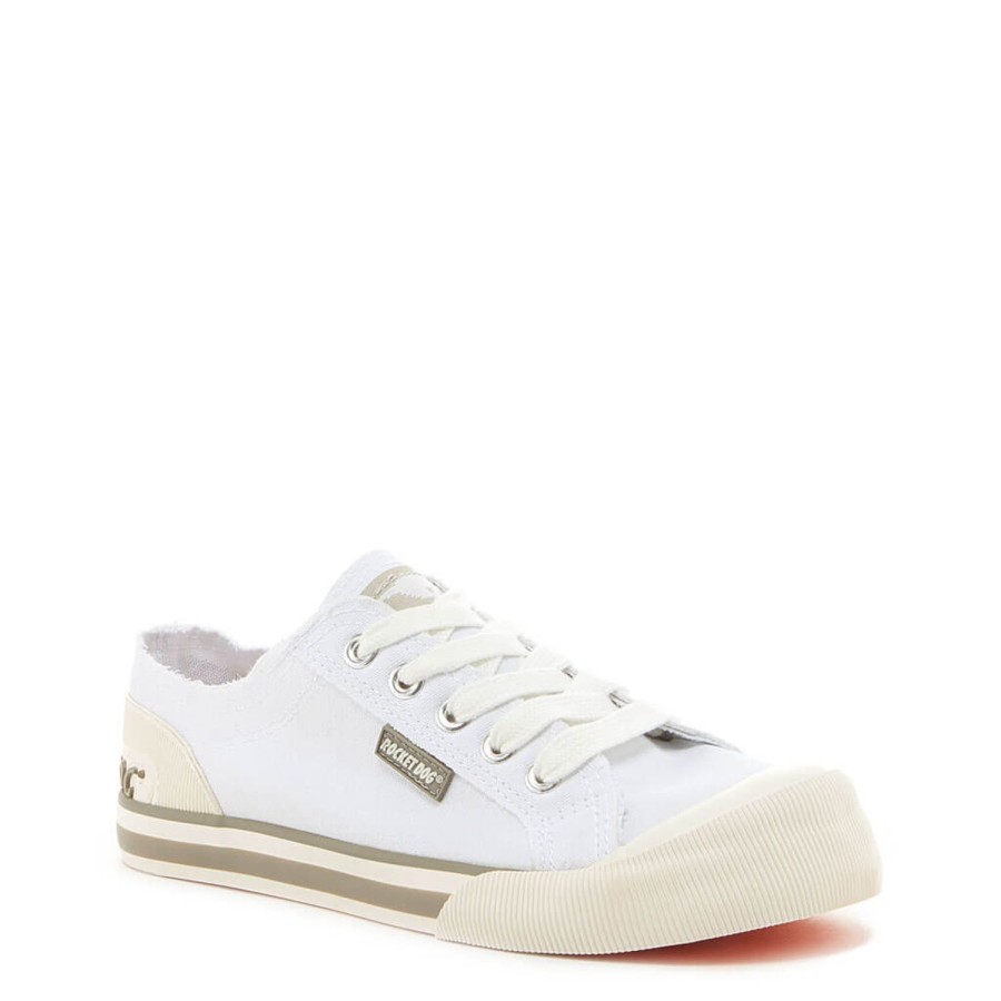 Sneakers Rocket Dog | Jazzin White Canvas Women'S Sneaker | Free Shipping Over $50