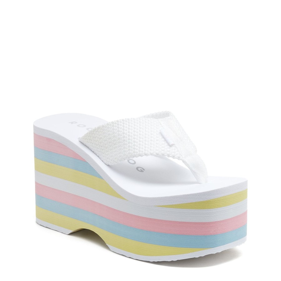 Flip Flops Rocket Dog | Rocket Dog Bigtop Pastel Platform Flip Flops: Walk On Sunshine