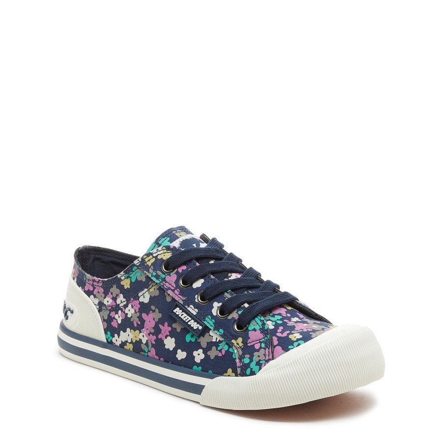 Sneakers Rocket Dog | Women'S Navy Floral Sneakers Trendy Comfort