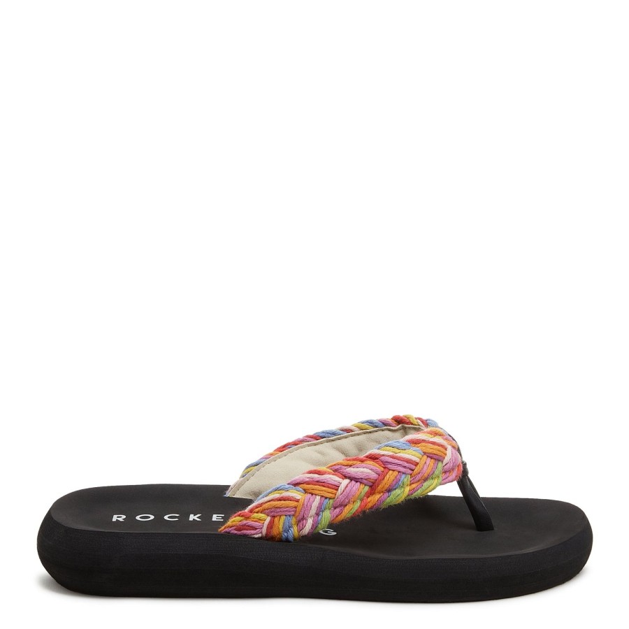 Flip Flops Rocket Dog | Rocket Dog® Sunsetcord Rainbow Flip Flops - Colorful Comfort