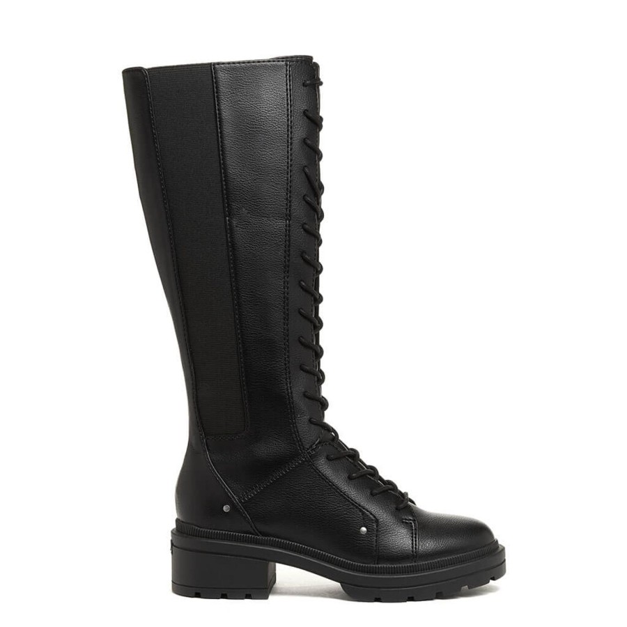 Boots Rocket Dog | Issa Black Lace Up Tall Boot