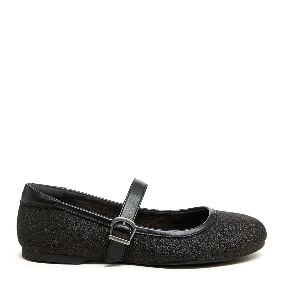 Casuals Rocket Dog | Emma Black Glitter Ballet Flat