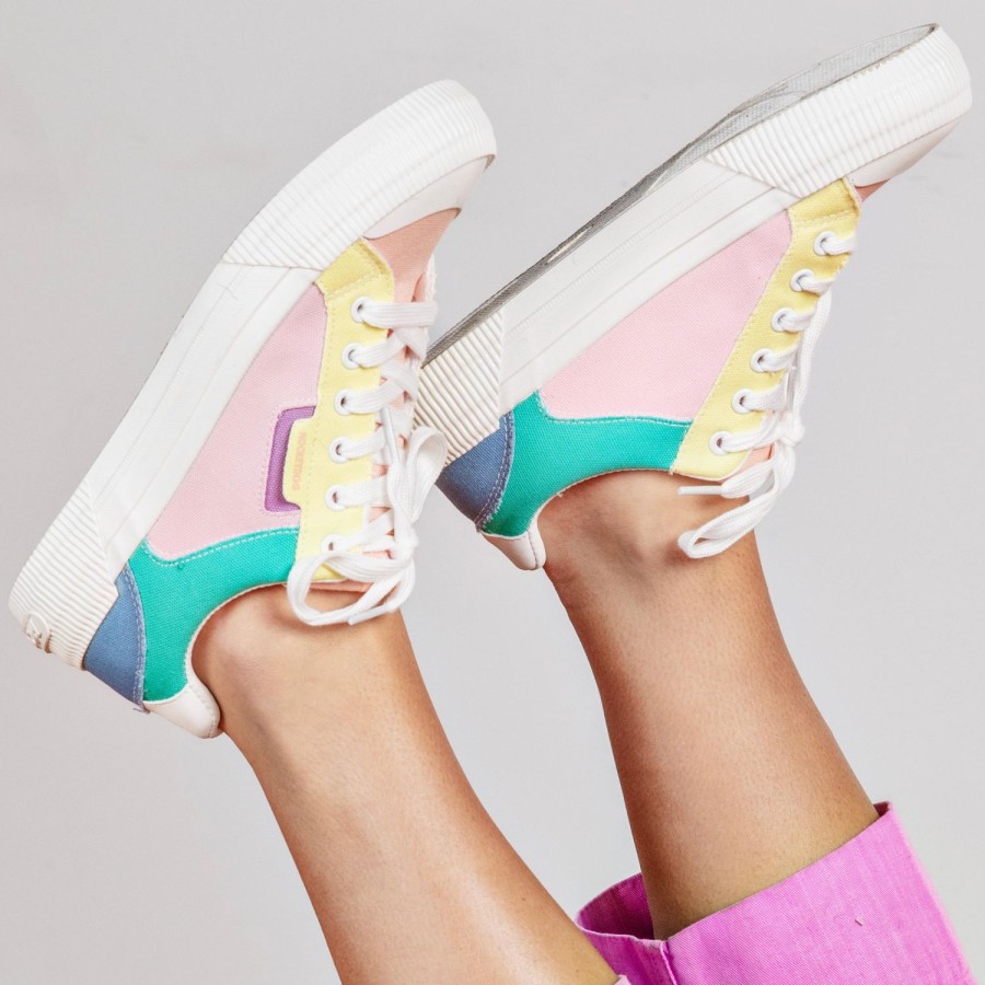 Sneakers Rocket Dog | Cheery Pastel Color Block Sneaker By Rocket Dog