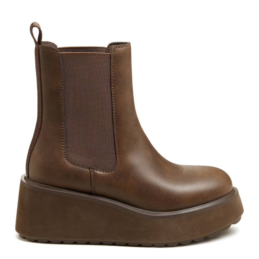 Boots Rocket Dog | Women'S Heyday Brown Platform Boot - Chic Meets Comfort!