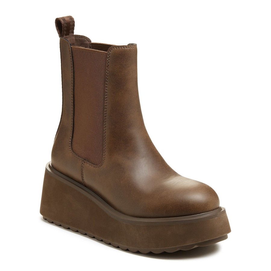 Boots Rocket Dog | Women'S Heyday Brown Platform Boot - Chic Meets Comfort!