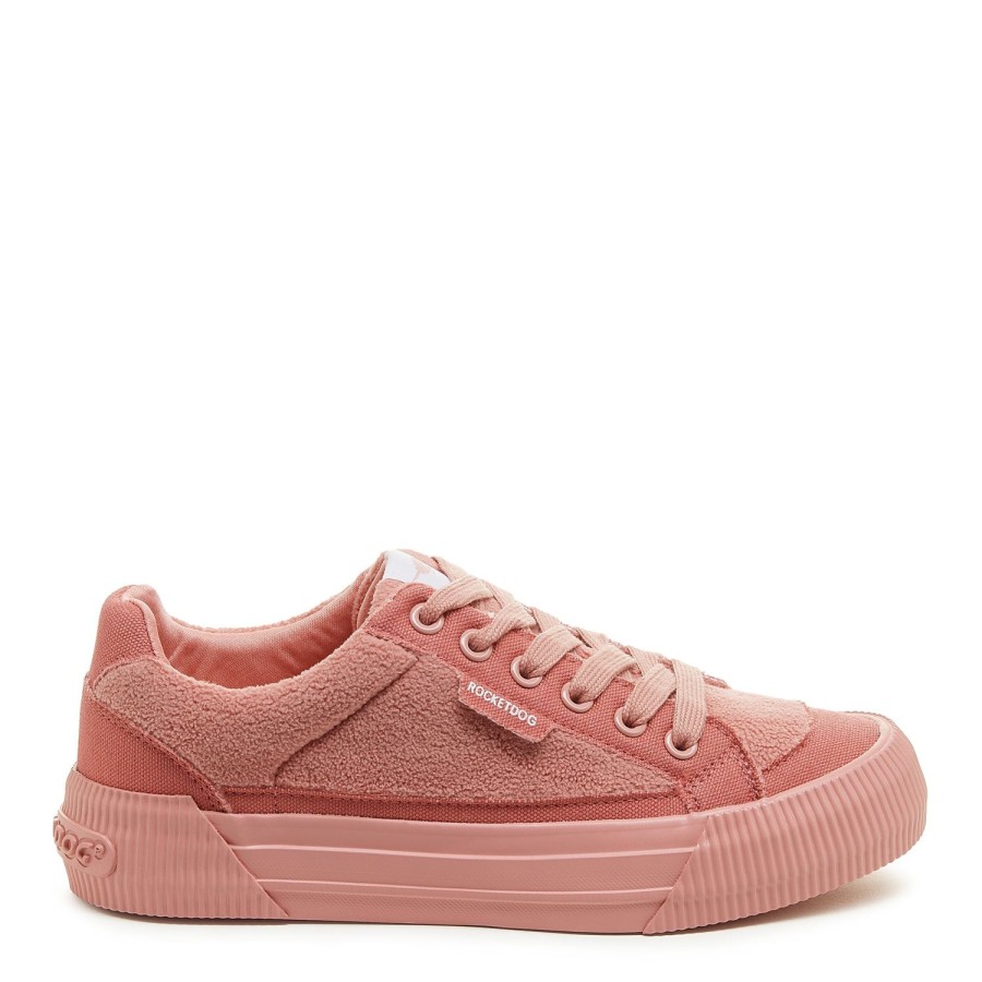 Sneakers Rocket Dog | Cheery Rose Shearling Sneakers: Step Into Cozy, Colorful Style!