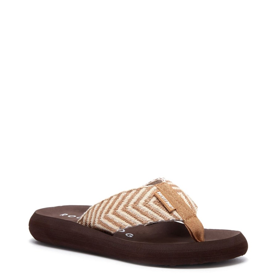 Flip Flops Rocket Dog | Rocket Dog® Spotlight Beige Chevron Flip Flop.