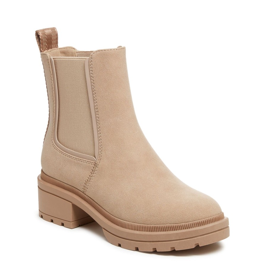 Boots Rocket Dog | Women'S Iggie Light Taupe Chelsea Boot By Rocketdog