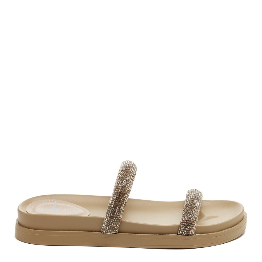 Sandals Rocket Dog | Rocket Dog Sparkle Camel Sandal: Shine On In Shimmering Comfort