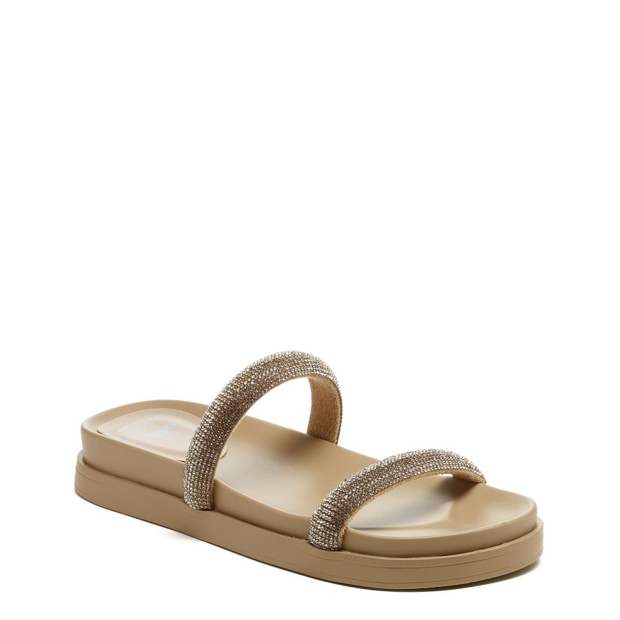 Sandals Rocket Dog | Rocket Dog Sparkle Camel Sandal: Shine On In Shimmering Comfort