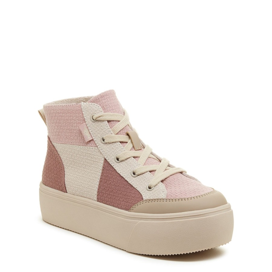 Sneakers Rocket Dog | Rocket Dog® Flair Pink Patchwork Platform Sneaker