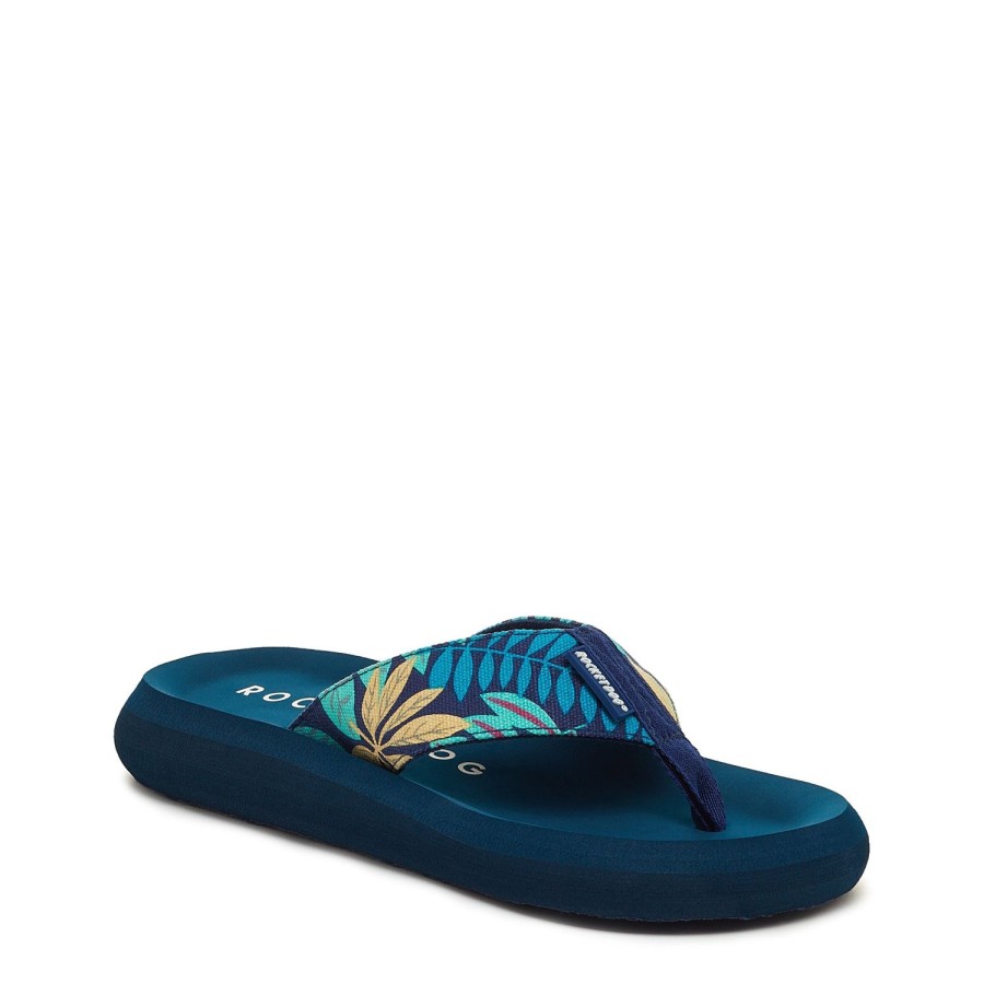 Flip Flops Rocket Dog | Spotlight Navy Palm Flip Flop