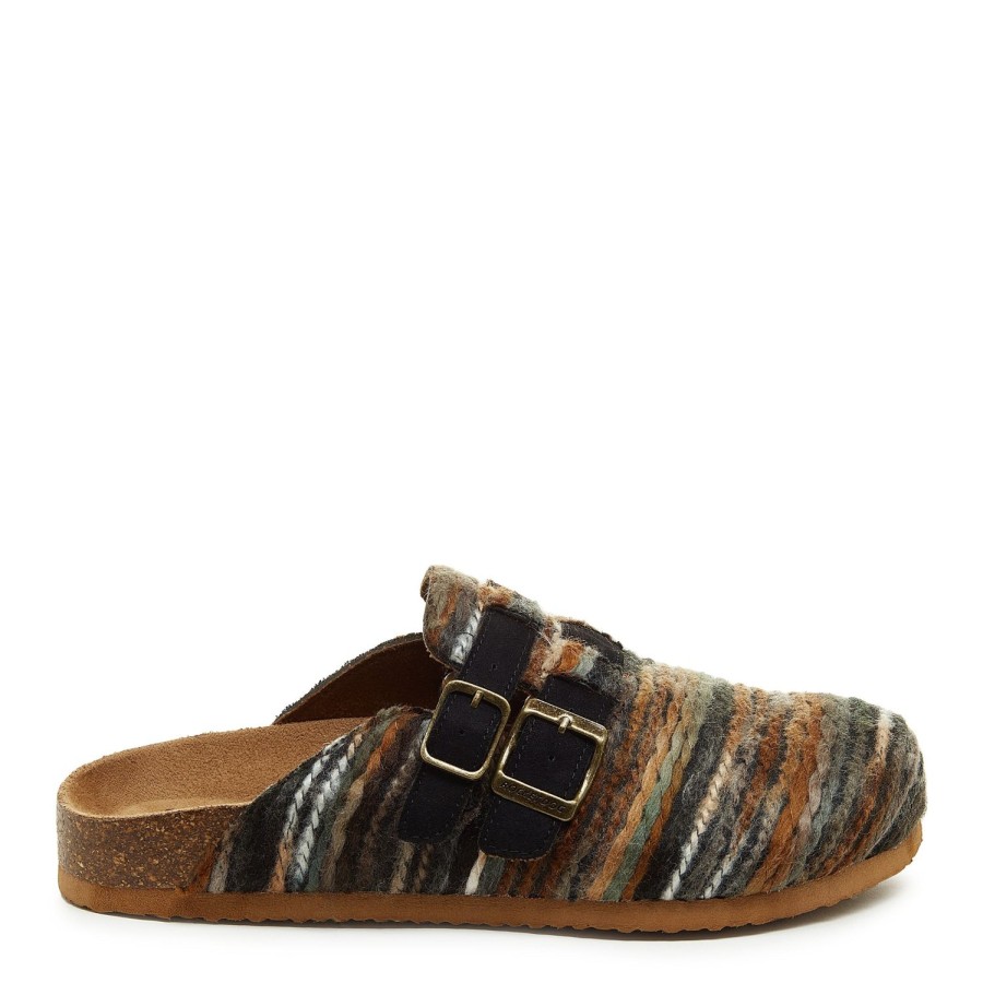 Casuals Rocket Dog | Abel Brown Stripe Mule: Stylish Comfort By Rocket Dog