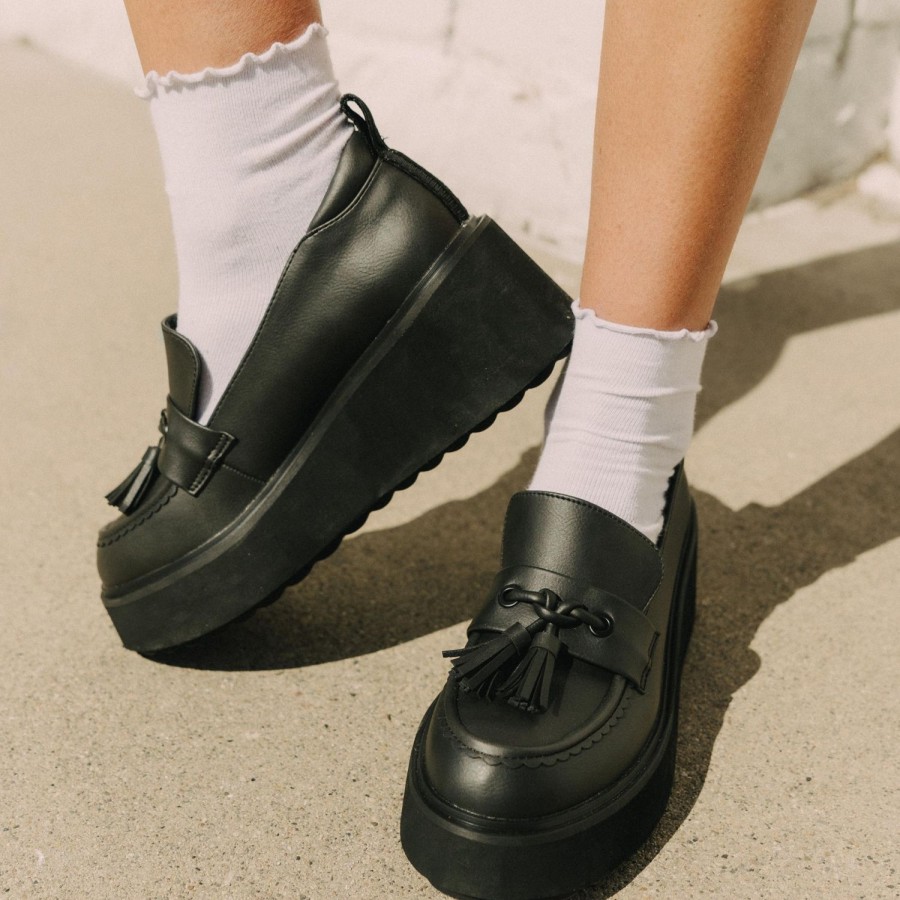 Casuals Rocket Dog | Harper Black Platform Loafer