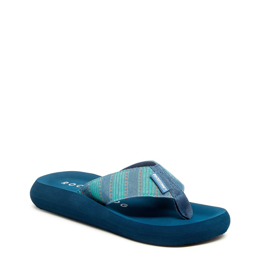 Flip Flops Rocket Dog | Rocket Dog® Blue Stripe Flip Flops - Seaside Stride