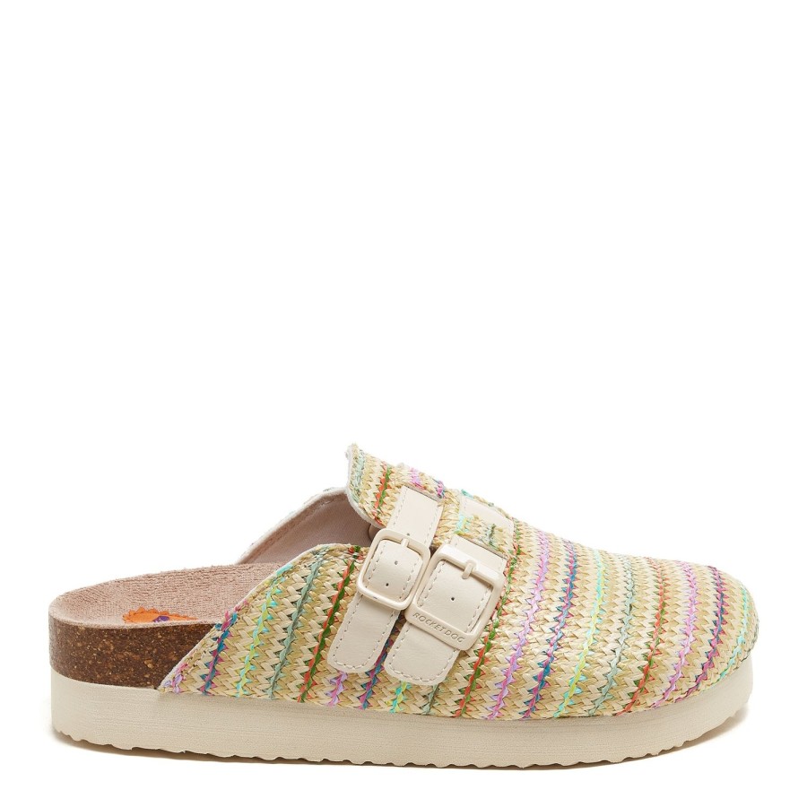 Casuals Rocket Dog | Natural Raffia Mules With Adjustable Straps | Rocket Dog® Casual Flatforms