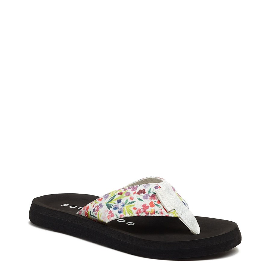 Flip Flops Rocket Dog | Rocket Dog Adios Floral White Flip Flop