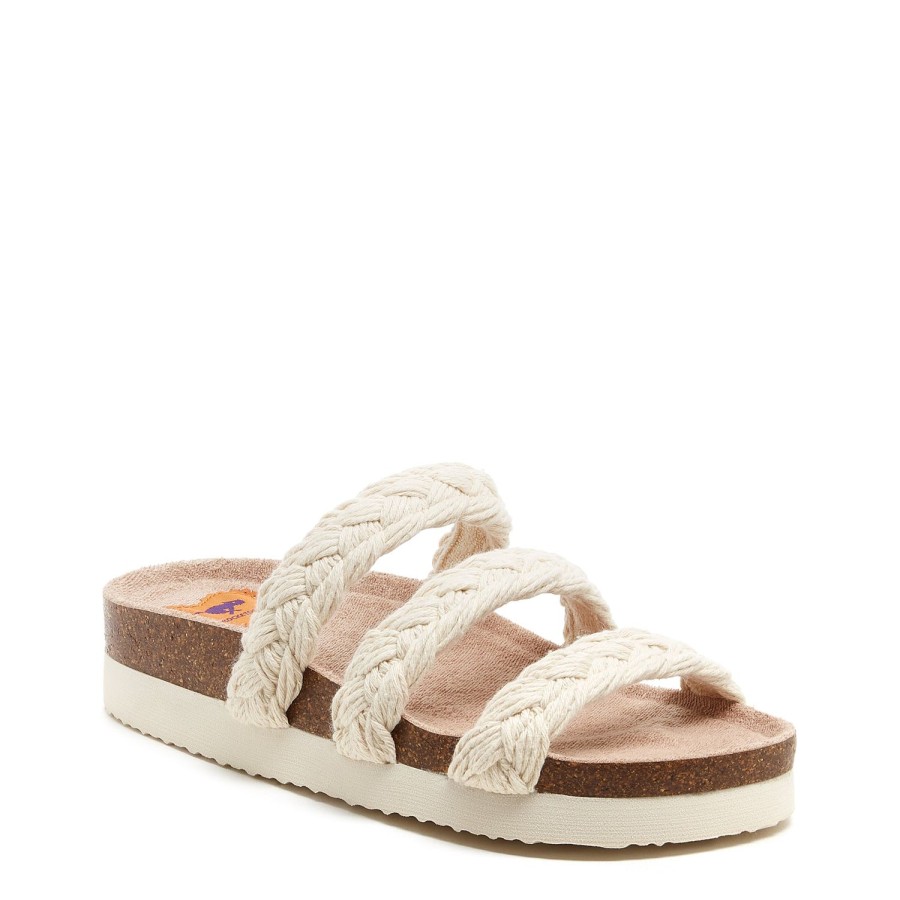 Sandals Rocket Dog | Rocket Dog® Ashley Natural Braided Slides - Boho Ease