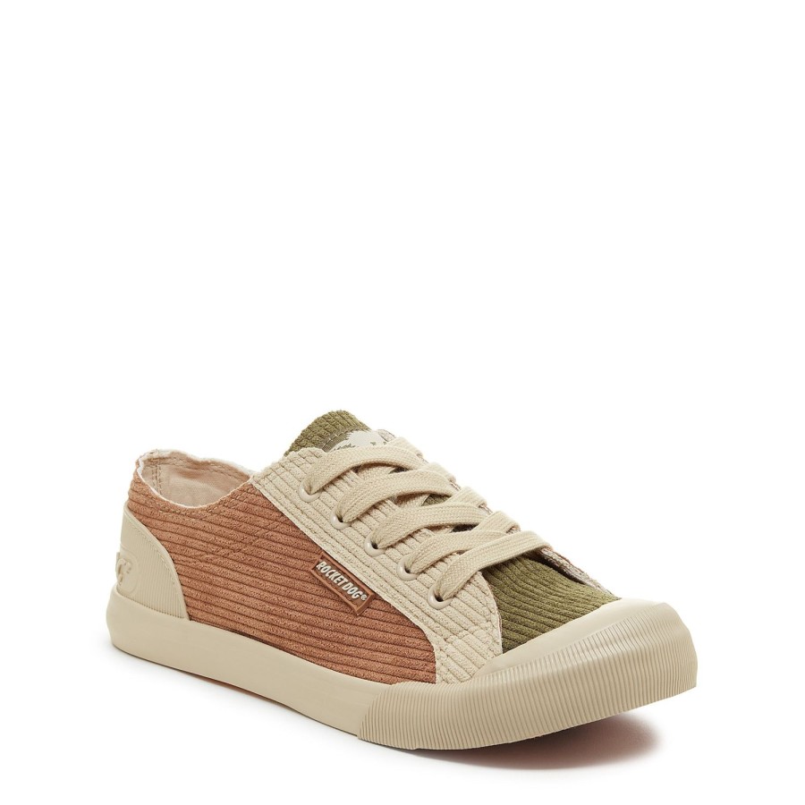 Sneakers Rocket Dog | Jazzin Corduroy Patchwork Sneakers: Vintage Vibes With Modern Comfort!